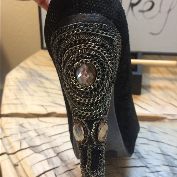 Naughty Monkey Rhinestone Heels - Picture 4 of 7